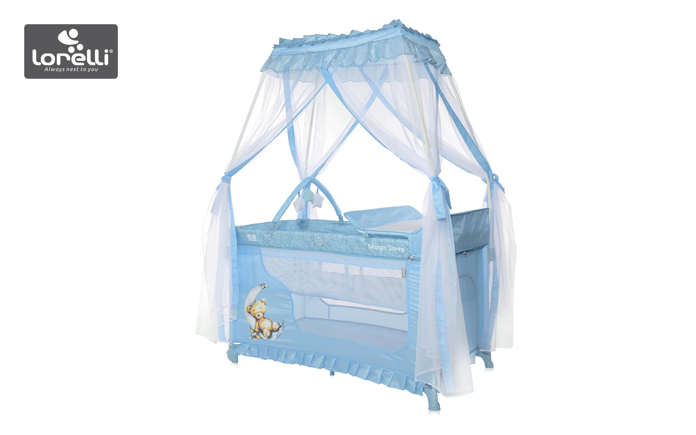 Κρεβατάκι μωρού  Magic Sleep, μπλε  1